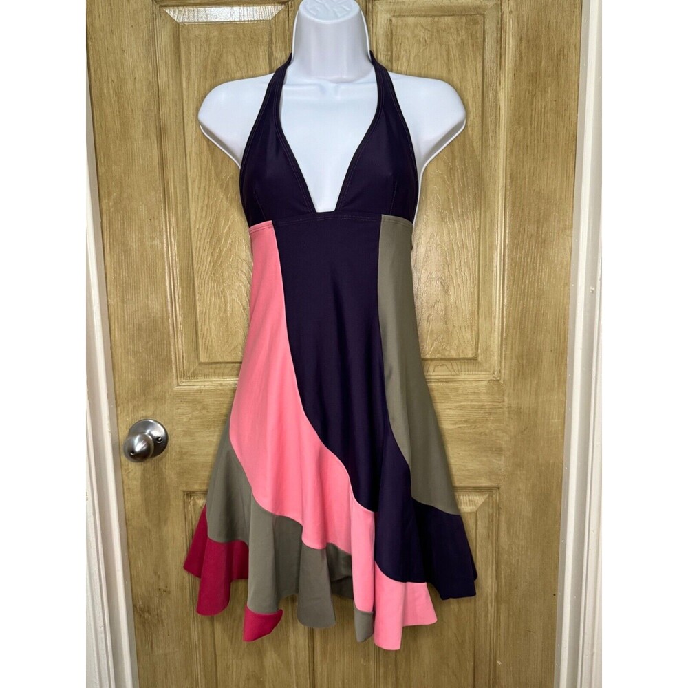 Vix Paula Hermanny Cover Up Dress Swim V Neck Halter size XS/S